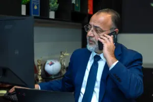 WCTL Co-CEO Allen Patatanyan answering the phone. 