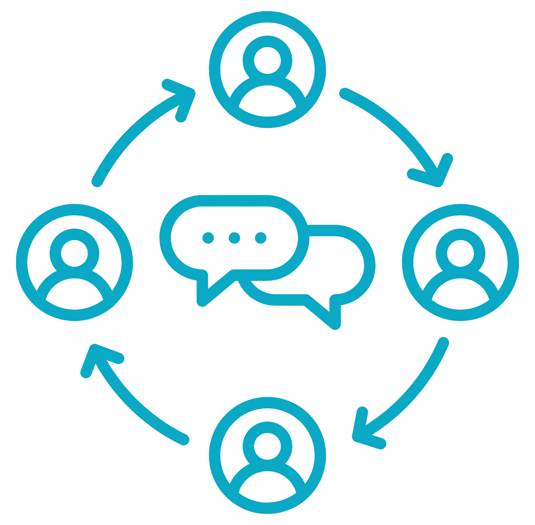 A constant communication icon.