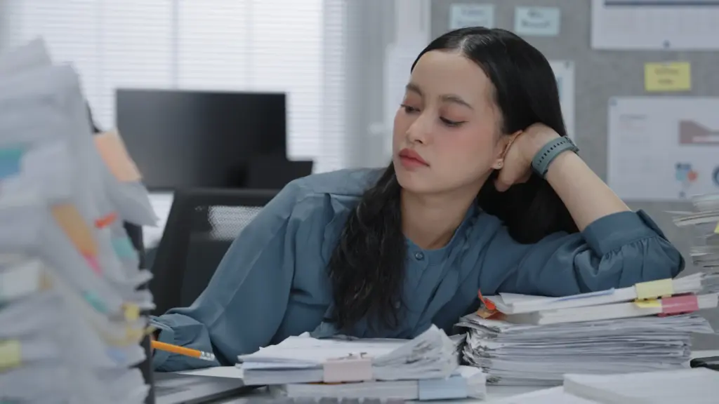 An office worker forced to do extra work outside of her job description.