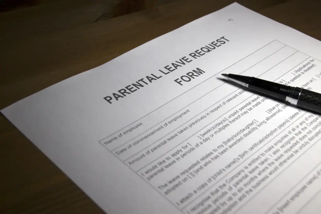 A parental leave form.