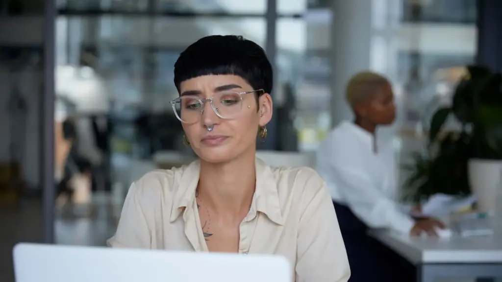 A woman looking up if quiet firing is illegal.