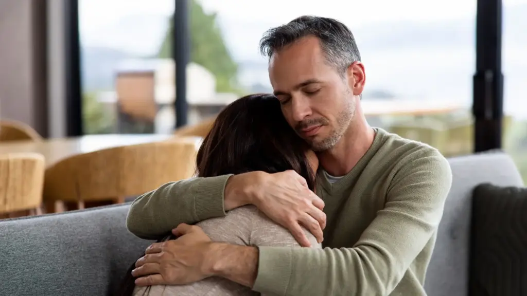 A grieving couple. 