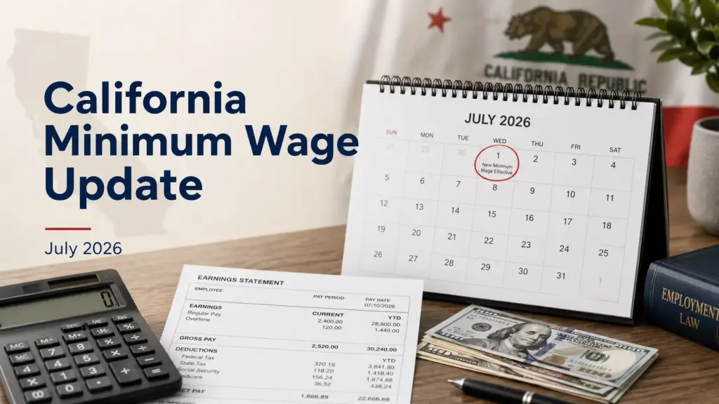 New 2026 California Minimum Wage Update