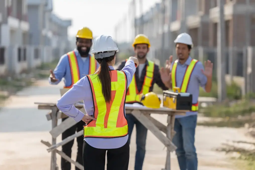A female worker accusing a group of her coworkers.