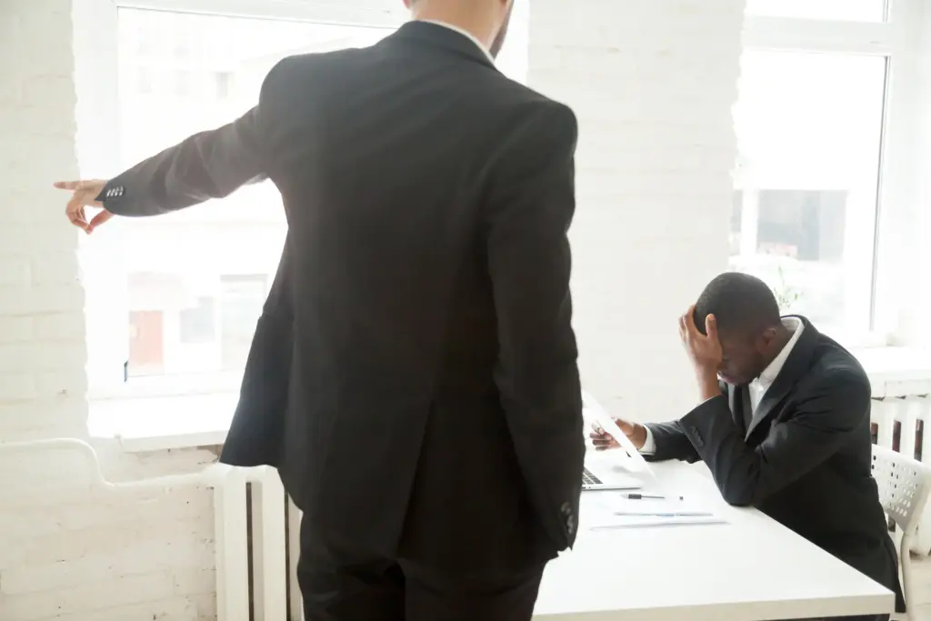 A supervisor terminating an employee because of his race.